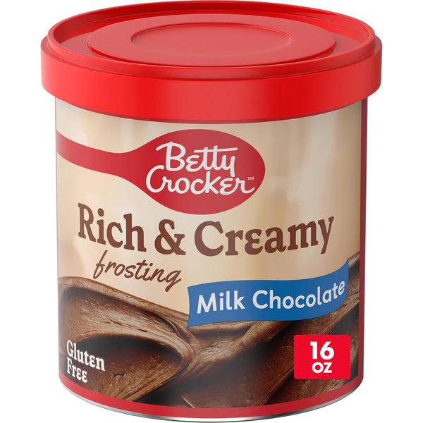 Betty Crocker Gluten-Free Vanilla Frosting, 16 oz, Artificially Flavored, Rich and Creamy