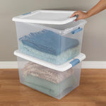 Sterilite 4-Pack 64 Quart Latching Box Storage Organizer Bins