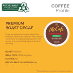 McCafe Premium Roast Decaf Coffee Single Serve Keurig K-Cup Pods 96 Count