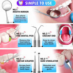 G.CATACC Dental Tools, Dental Pick Teeth Cleaning Tools Hygiene Kit, Plaque Remover for Teeth, Professional Stainless Steel Tooth Scraper Plaque Tartar Cleaner - with Case