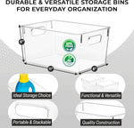 ClearSpace Clear Plastic Storage Bins for Home Organization