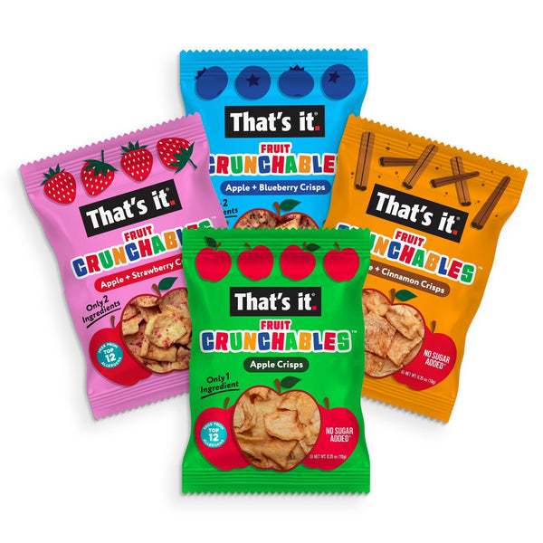 That's it Fruit Crunchables Variety Pack 100% Fruit Crisps Plant-Based Non-GMO Gluten-Free