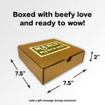 Manly Munch Box Jerky Gift Box - High Protein Beef & Turkey Jerky Variety Pack
