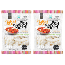 Korean rice cake tteokbokki stick, 2 pack, 21.16 oz per pack, vegan, non-GMO, gluten free