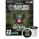 Black Rifle Coffee Company Just Black medium roast K Cups, 50 count, compatible with Keurig machines