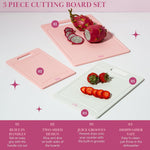 Paris Hilton Reversible Dual Sided Plastic Cutting Board Set