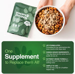 Iron Paws human-grade superfood powder for dogs dental health longevity hip joint gut allergies immune support skin coat 3.5 oz