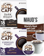 Maud's Half Caff Coffee Pods, 100 ct, Medium Roast Coffee in Single Serve Pods