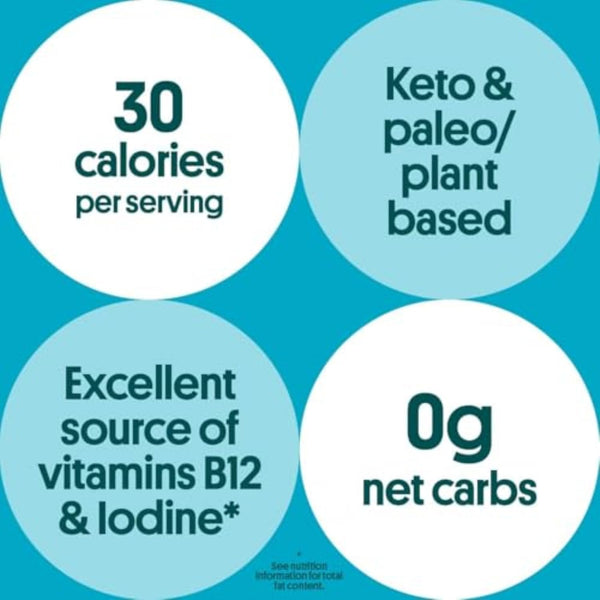 Gimme Seaweed Organic Roasted Seaweed Snacks Sea Salt 6 Count Keto Vegan Gluten-Free Healthy Snack