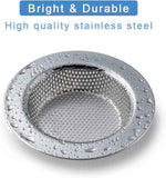 2 Pcs sink strainer for most kitchen sink drain basket, upgraded double-layer safe design