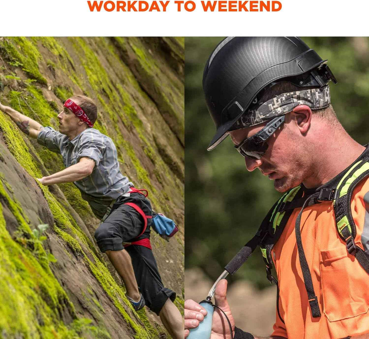 Ergodyne Chill Its 6700 Cooling Bandana, Evaporative Polymer Crystals for Cooling Relief, Tie for Adjustable Fit, Blue