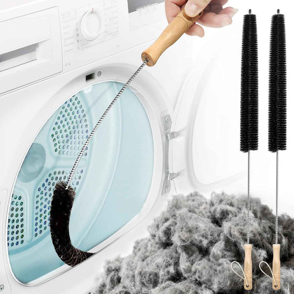 304 Stainless Steel Dryer Vent Cleaner Kit 2 Pack Household Cleaning Supplies