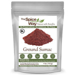 The Spice Way 100% Ground Sumac Spice No Salt GMO Irradiation Sumac Seasoning Powder 4 oz Resealable Bag