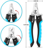 candure dog nail clippers and trimmer with safety guard for small medium-large breeds pet nail clipper