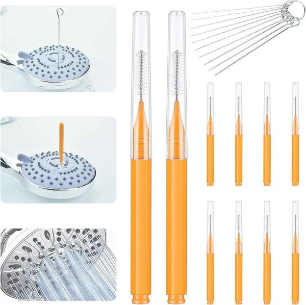 Shower Head Cleaning Brush Tool - Crevice Cleaner for Bathroom Pipes, Car Washers