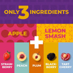 Fruit Snacks by Zest Delites, Vegan Apple-Based Strips, 50 Pieces, 0.88 oz Each