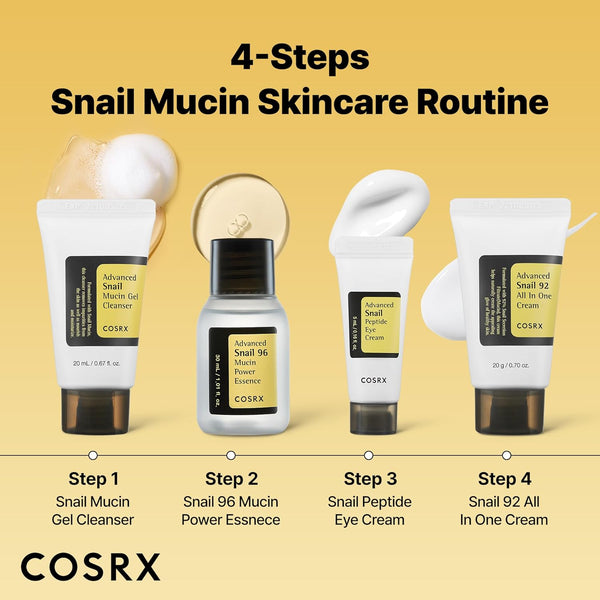 cosrx all about snail mucin korean skincare travel essentials set mini gift moisturizing kit