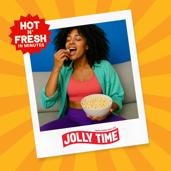 Jolly Time The Big Cheez Cheddar Cheese Microwave Popcorn 3.2oz Sharing Bag 3 Bags Per Carton