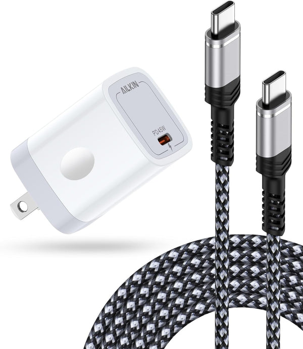 Dual-Port USB Wall Charger Adapter for iPhone and Samsung