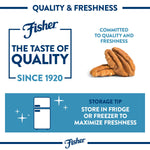 Fisher Chef's Naturals Pecan Halves 24 oz Resealable Bag, Unsalted Raw Nuts