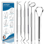 7-piece stainless steel dental kit for personal and pet use