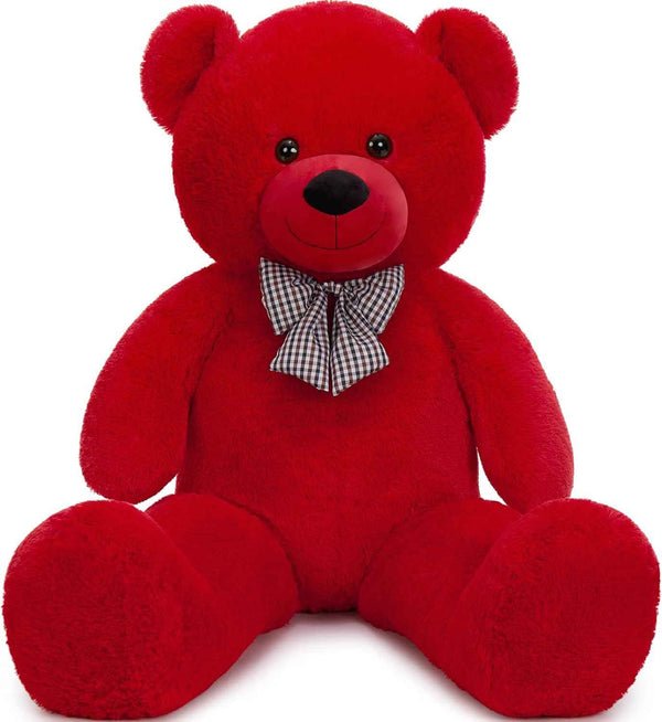 MaoGoLan Giant Teddy Bear 4 Feet,Adorable and Cuddly Big Bear Stuffed Animal 47", Classic Teddy Bear Plush Gift Decoration for Baby Shower,Party,Birthday,Valentines Day,Tan