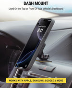 Scosche MagicMount Magnetic Phone Mount for Car, Dashboard Cell Phone Holder