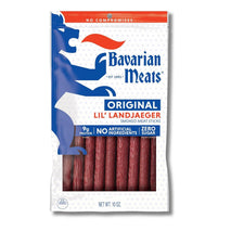 Bavarian Meats Lil' Landjaeger Meat Sticks, Smoked Sausage Protein Snacks, 10 Ounce