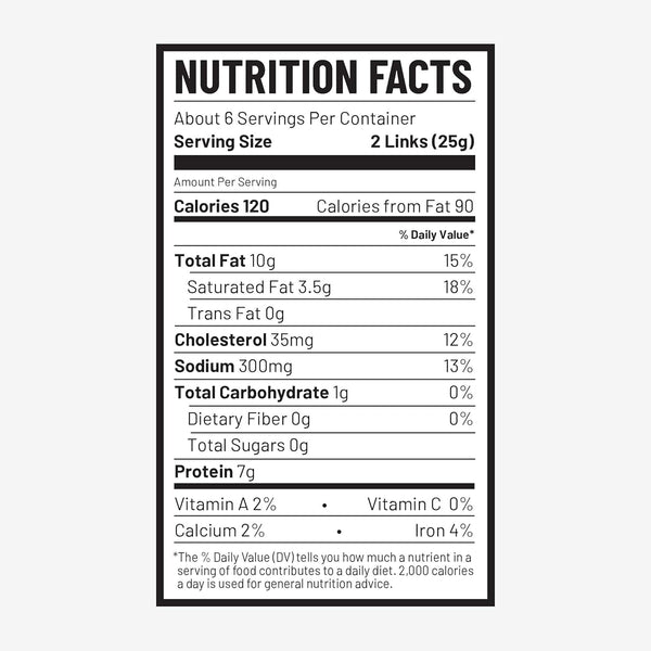 Duke's Pork Chorizo & Lime Smoked Shorty Sausages, 5 oz, Gluten Free, 7g Protein