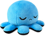 TeeTurtle Reversible Octopus Plushie - 4-Inch Pink + Aqua Two-Sided Flip Plush Toy with Embroidered Details - Cute Mini Collectible Plush for Kids, Teens, and Adults