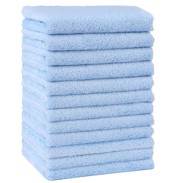 homexcel microfiber coral fleece baby washcloths 24 pack 7x9 inch