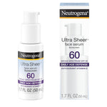 Neutrogena Ultra Sheer Face Sunscreen with SPF 60, 1.7 Fl Oz, Fragrance-Free, Water-Resistant