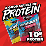 Jack Link's x MrBeast Beef Jerky Variety Pack, 6 Pack, 5.4 oz Bags, Ready to Eat Protein Snacks
