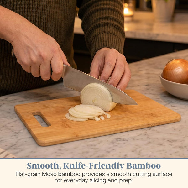 Totally Bamboo 3-Piece Cutting Board Set for Kitchen Use