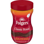 Folgers Classic Roast Instant Coffee, 8 Oz. Jar, Classic Taste in Convenient Instant Form, New Orleans Roasted