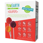 yumearth organic pops variety pack, 60 fruit flavored lollipops, allergy friendly, gluten free, non-gmo, vegan, no artificial dyes