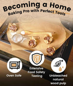 200 PCS Unbleached Parchment Paper Sheets for Baking 12x16 Inches with Non-Stick and Non-Toxic Properties