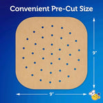 Reynolds Kitchens Unbleached Parchment Air Fryer Liners for Easy Cleanup