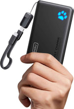 INIU Portable Charger Ultra Slim 45W Fast Charging with 10000mAh PD Power Bank Battery Pack and Attached USB C Cable