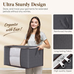 Lifewit 6 Pack Clothes Storage Bins with Lids and Clear Windows