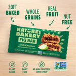 Nature's Bakery Whole Wheat Fig Bars, Apple Cinnamon, Vegan, Non-GMO, Snack Bar, 12 Twin Packs