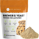kates naturals brewers yeast powder 12oz lactation support nursing moms gluten free non gmo