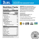 King Arthur Measure for Measure Gluten-Free Flour, 3 lbs, All-Purpose, Non-GMO, Kosher Certified for Baking Cookies, Cakes, Muffins