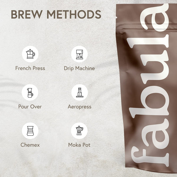USDA Organic Fabula Low Acid Ground Coffee Medium Roast 12 oz No Molds Mycotoxins Free Single Origin