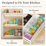 Kitchen Cabinet Organizer for Food Container Lids and Storage