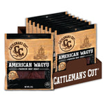 Cattleman's Cut Peppered Beef Jerky, Premium Marinated Steak Snacks, 10 Ounces