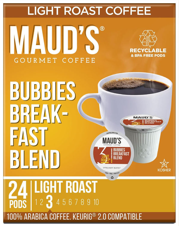 Maud's Original Coffee Pods Variety Pack, 80-count, 9 Assorted Roasts, Compatible with Keurig K Cups Maker