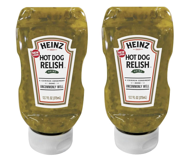 Heinz 12.7 fl oz Sweet Relish Bottle, Kosher Certified, Perfect for Hot Dogs and Burgers