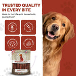 Loving Pets Natural Value Beef Sticks Soft Jerky Dog for Large Small Breeds
