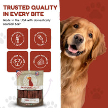 Loving Pets Natural Value Beef Sticks Soft Jerky Dog for Large Small Breeds